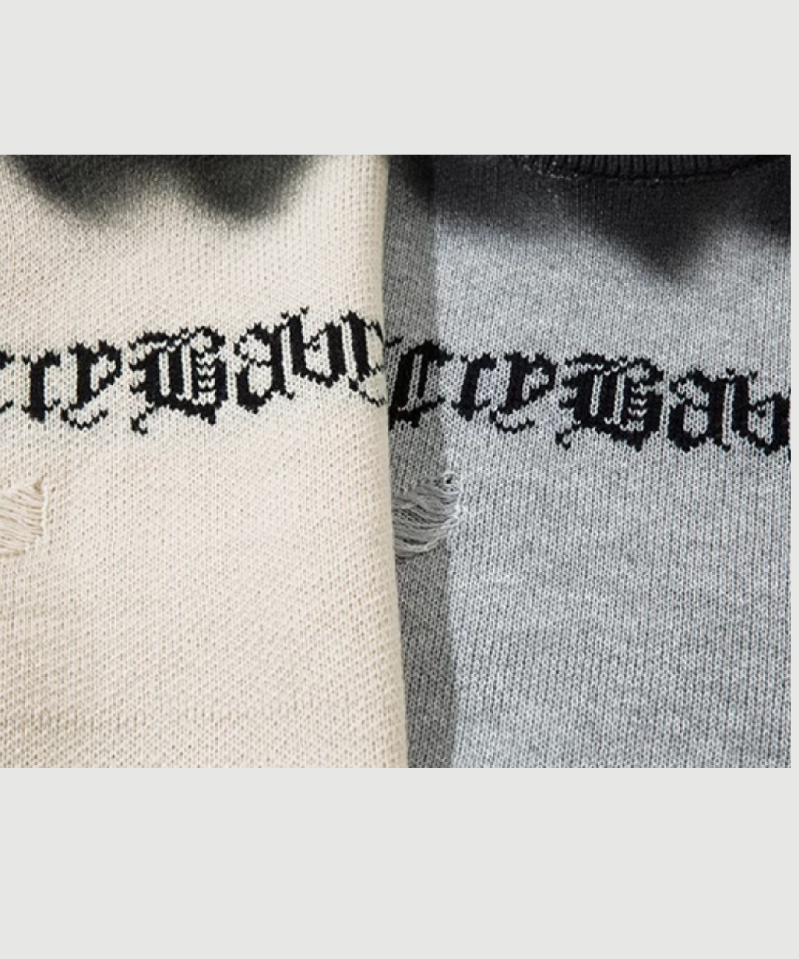 Paint Letter Knit