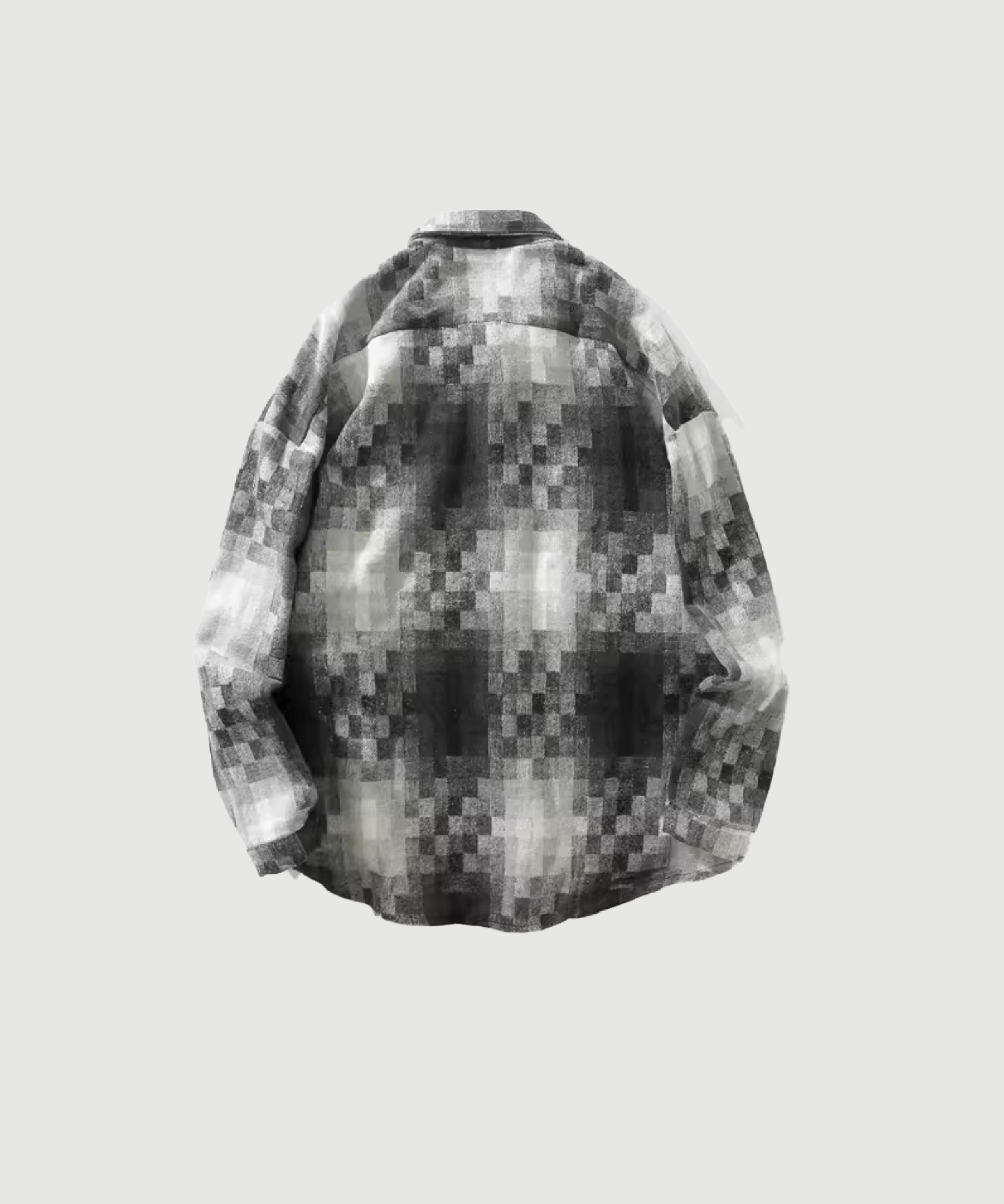 HTTAOSUP Mosaic Plaid Flannel Shirt