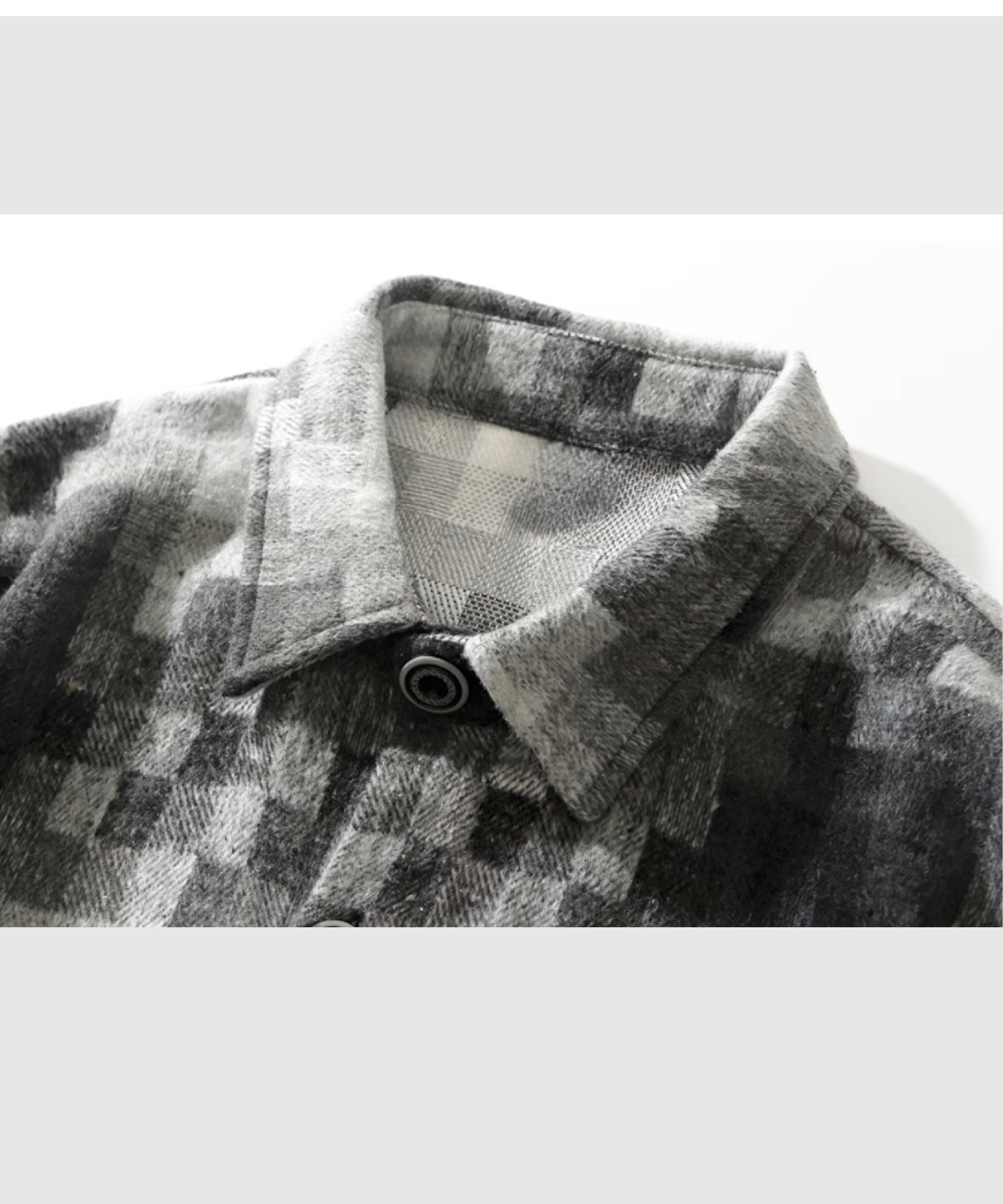 HTTAOSUP Mosaic Plaid Flannel Shirt