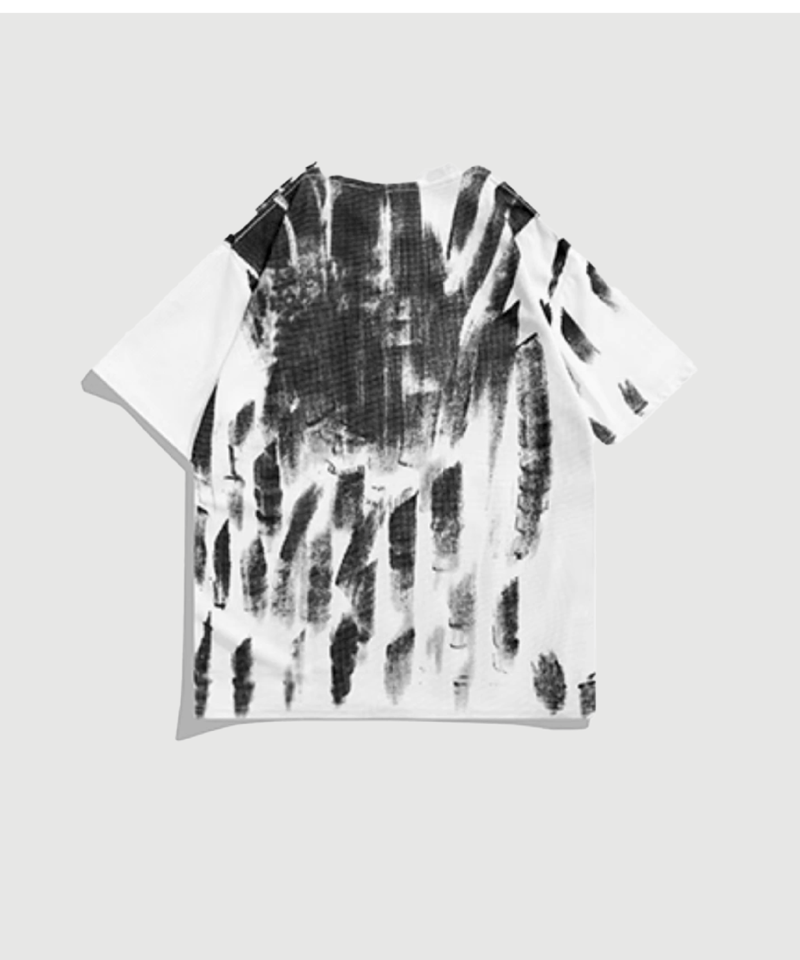 Tie-Dye Graffiti Letter Short Sleeve T-Shirt