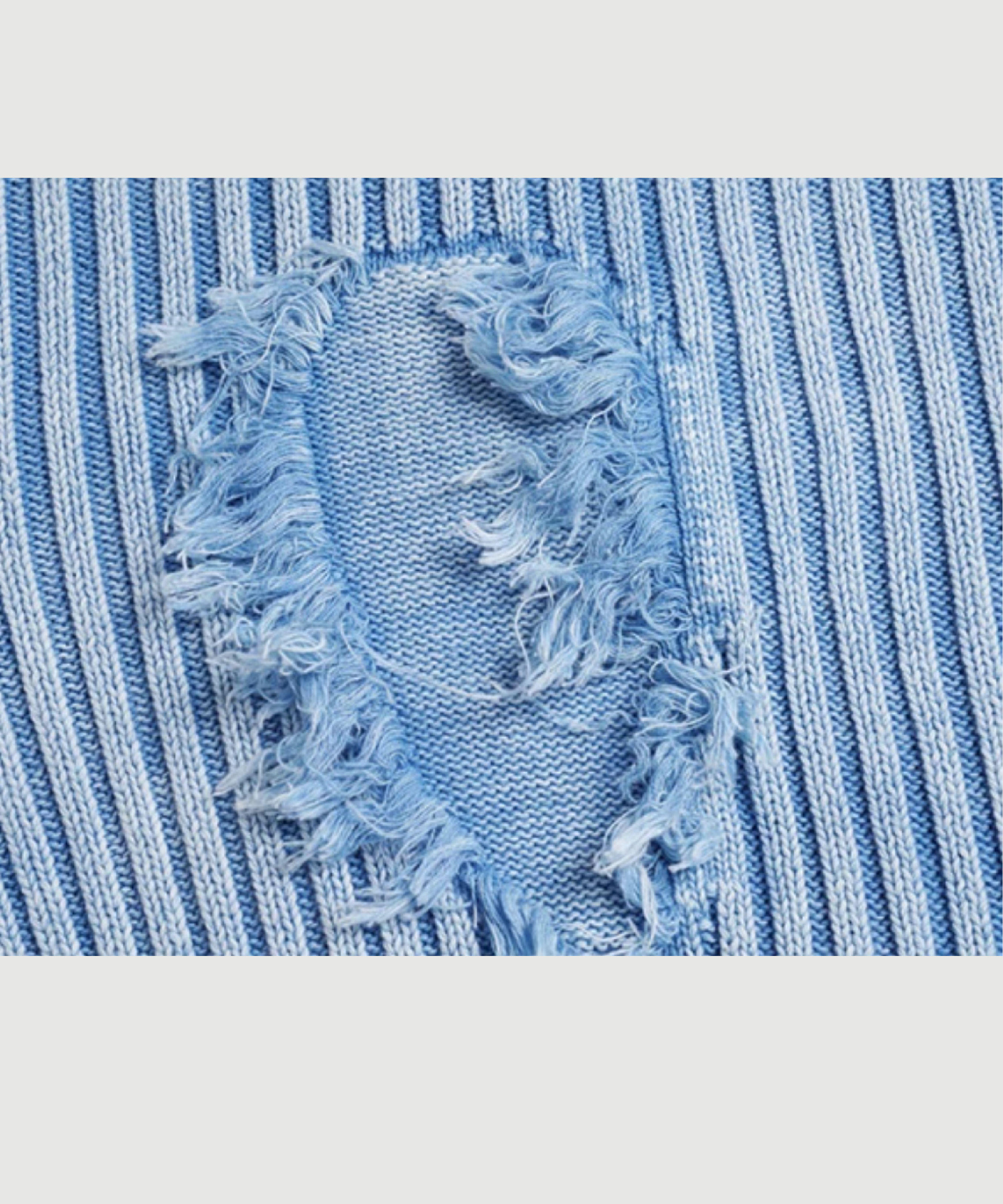 Washed Broken Stich Knit